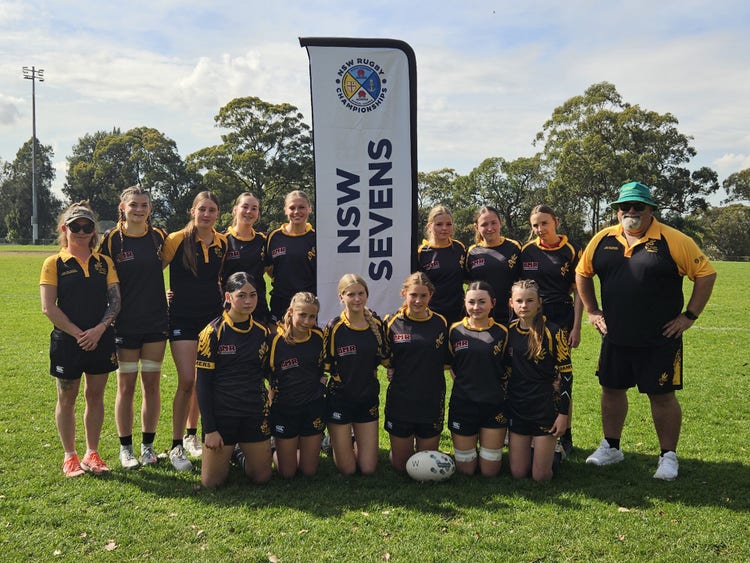 Under 16 Girls Rugby Union team at CHS Championships Sydney